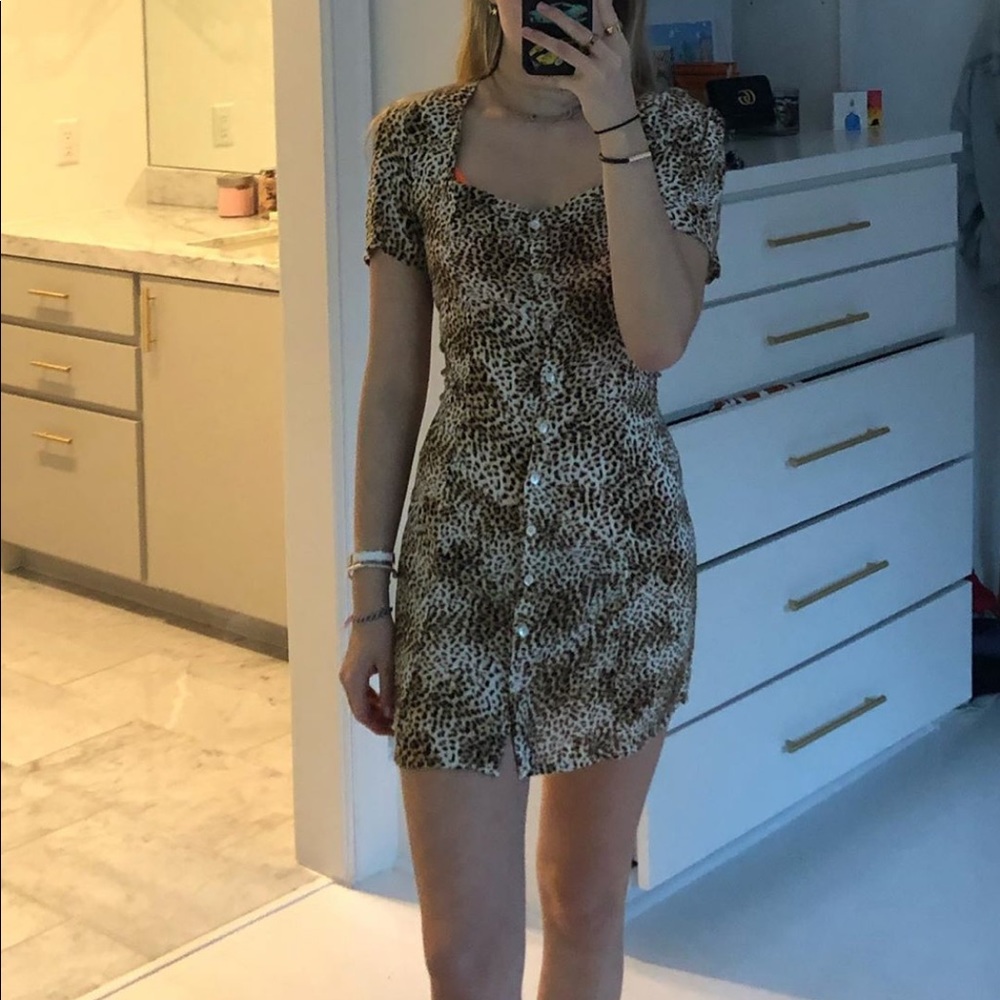 cheetah print dress from soho